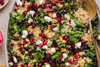 Winter Kale & Quinoa Salad with Citrus Pomegranate Dressing