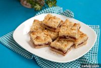 Almond Jam Bars with Buttery Shortbread Crust
