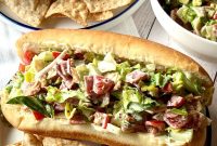 Italian Chopped Salad Hoagie Rolls Recipe: Packed Sub Sandwiches