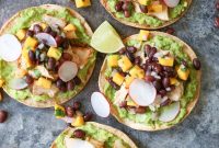 Grilled Tuna Tostadas with Mango Black Bean Salsa