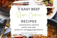 11 Comforting Beef Slow Cooker Recipes for Busy Weeknights