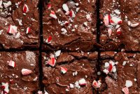 Peppermint Mocha Brownies with Chocolate Ganache