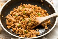 Sesame Ginger Ground Chicken Stir-Fry Filling for Wraps & Bowls