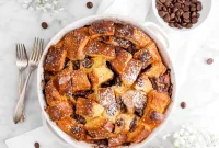 Decadent Chocolate Chip Bread Pudding Recipe