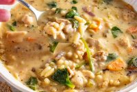 Creamy Lemon Chicken Orzo Soup: Comforting Weeknight Recipe
