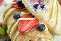 Berry Cheesecake Chimichangas Baked in the Oven