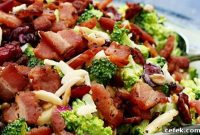 Crunchy Broccoli Bacon Salad with Creamy Parmesan Dressing
