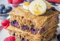 Blueberry Pancake Casserole Breakfast Bake for Brunch