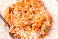 Cheesy Sour Cream Beef Noodle Casserole Recipe