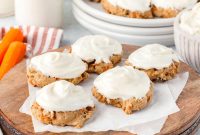 Carrot Cake Cookies Recipe with Cream Cheese Frosting
