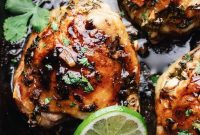 Cilantro-Lime Chicken Thighs with Zesty Marinade Recipe