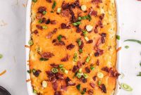 Loaded Baked Potato Casserole Recipe — Cheesy, Bacon-Topped Comfort Food