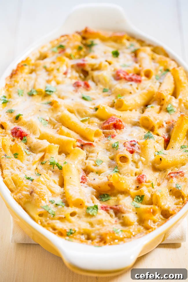 Three Cheese Baked Ziti