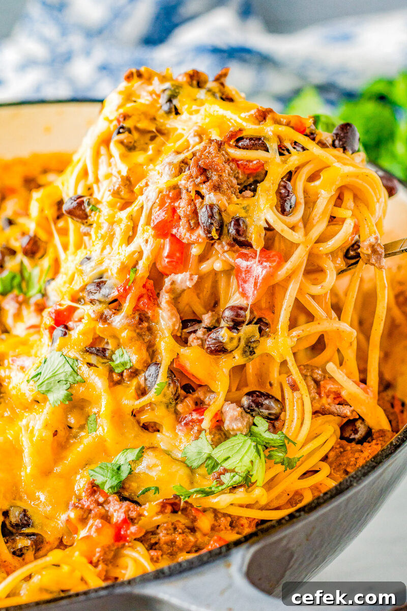 Taco Spaghetti Bake
