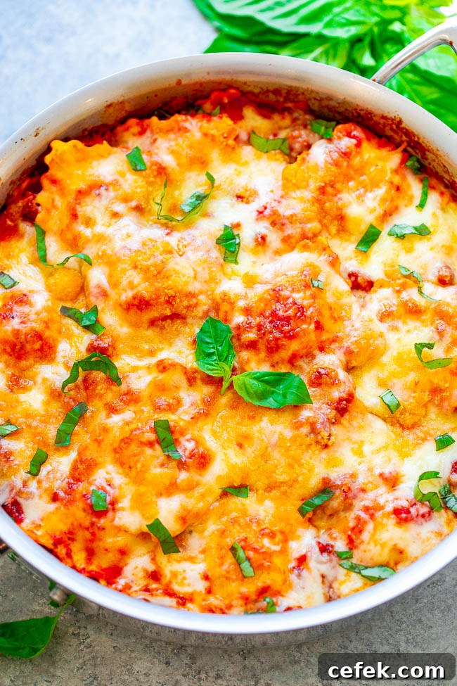Cheesy Beef Ravioli