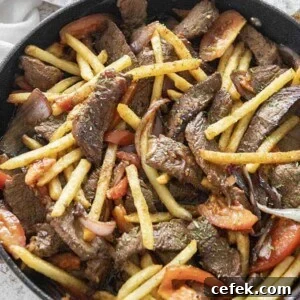 pan of lomo saltado
