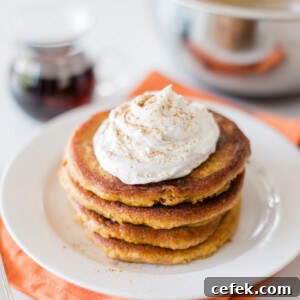 plate of pumpkin pancakes
