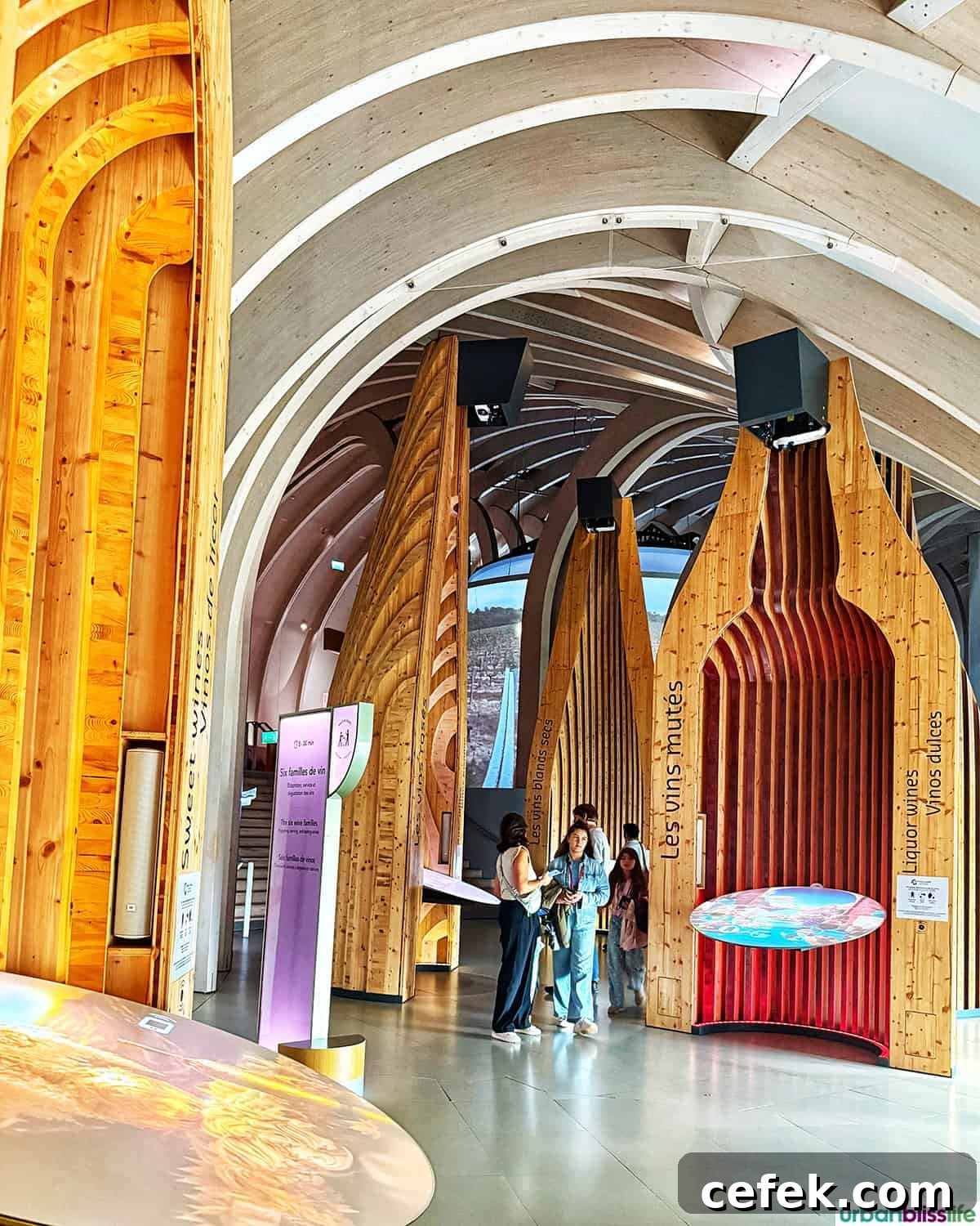 La Cite du Vin inside exhibit.