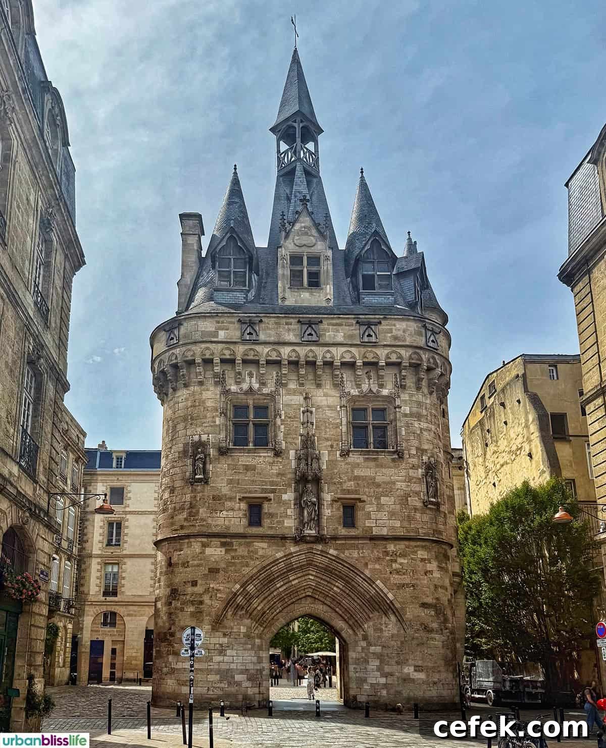 one of the six gates of Bordeaux, France.