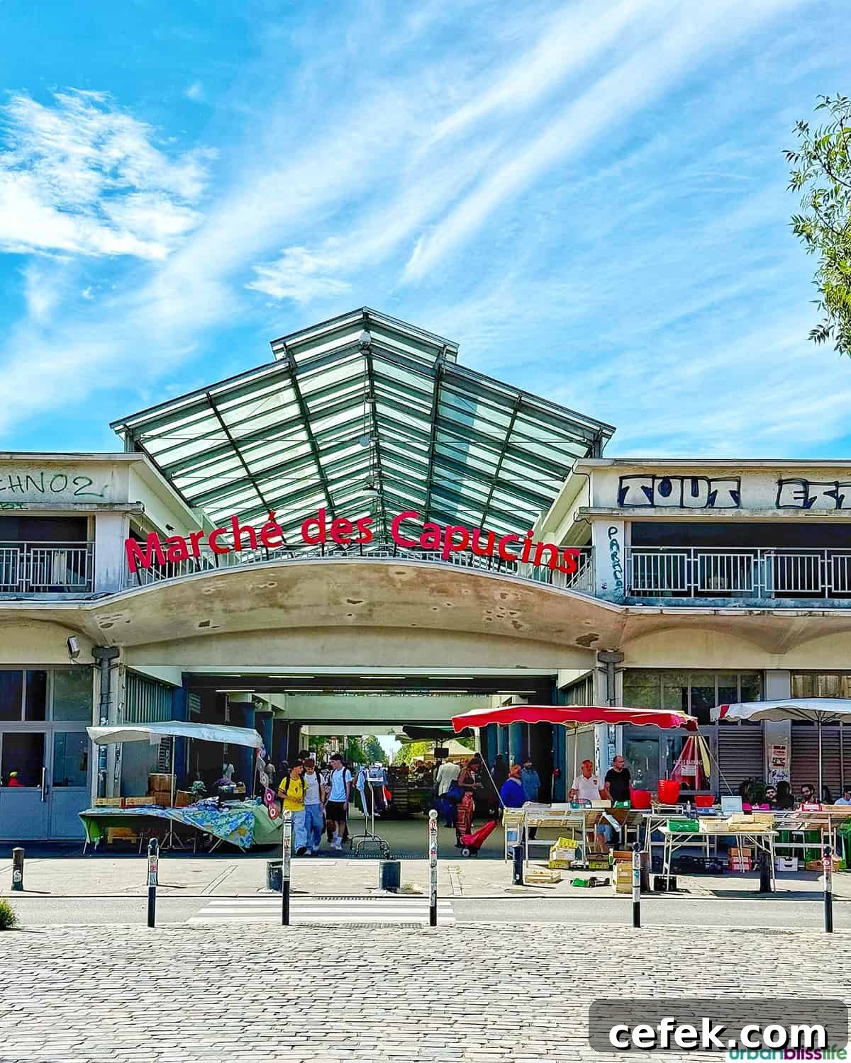 exterior building of Marche des Capucins.
