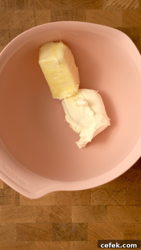 butter and cream cheese