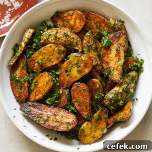 Perfectly Roasted Garlic and Herb Potatoes Whole30 BBQ Cookout Side Dish
