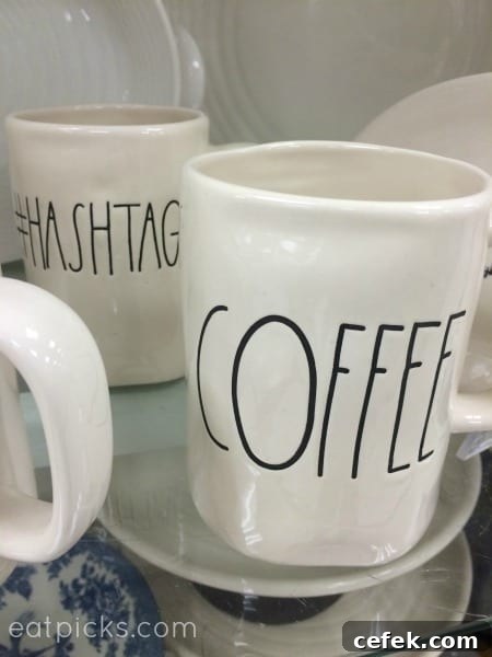 Coffee Hashtag mugs