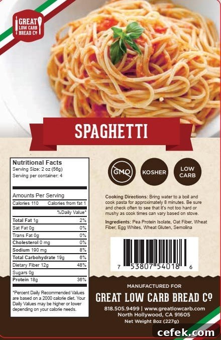 low carb bread co spaghetti