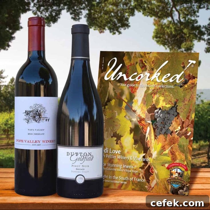 CA wine club signature red wine