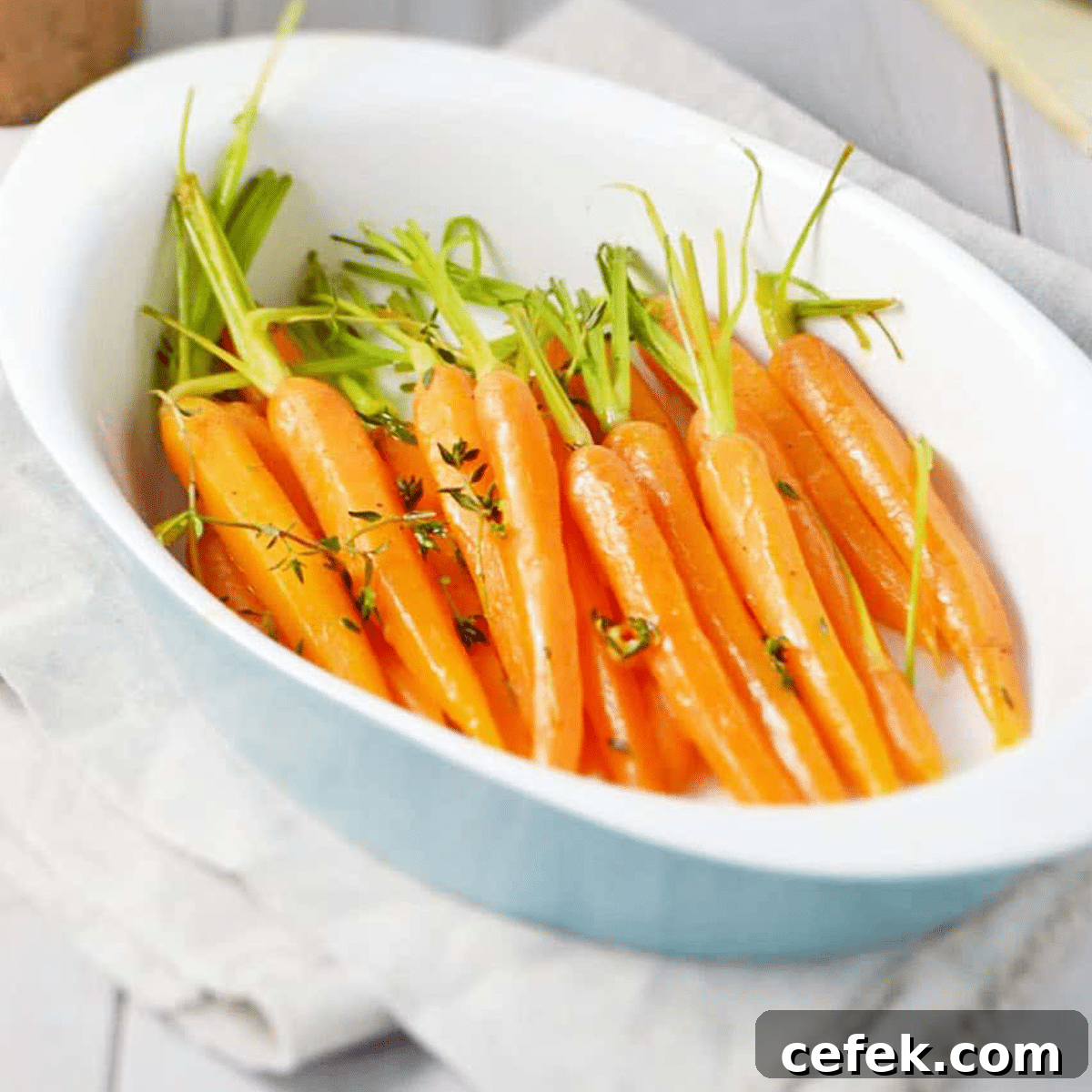 Vegan Buttery Orange Glazed Carrots
