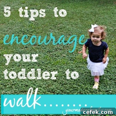 encourage your toddler to walk