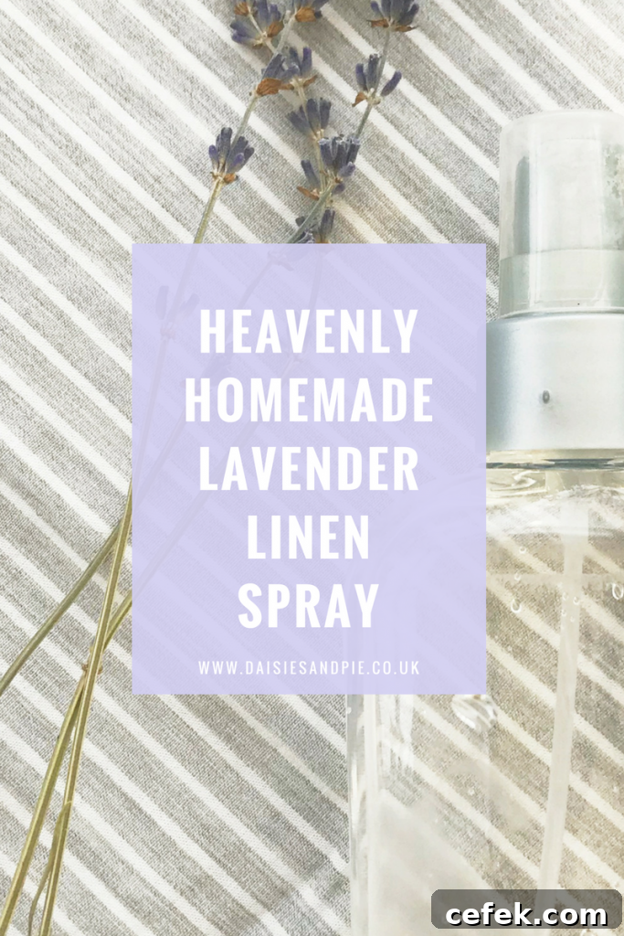 Heavenly homemade lavender linen spray, beautiful natural homemaking tips