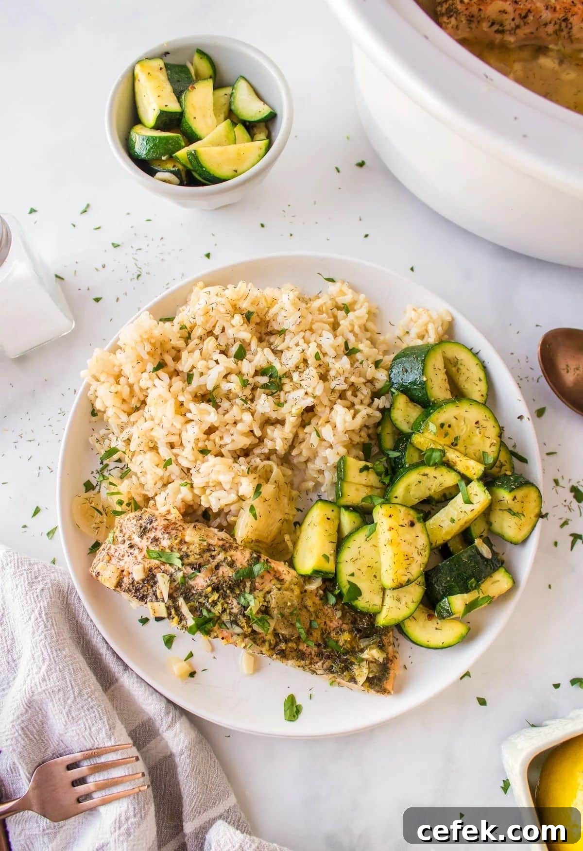 13. Slow Cooker Salmon