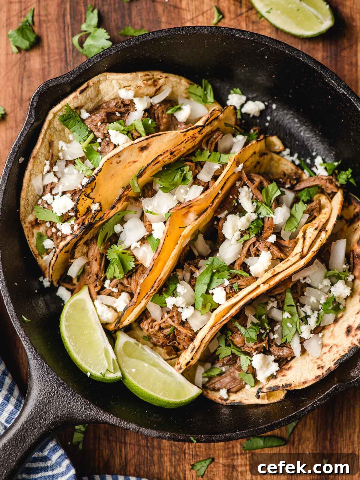 15. Crockpot Barbacoa Tacos
