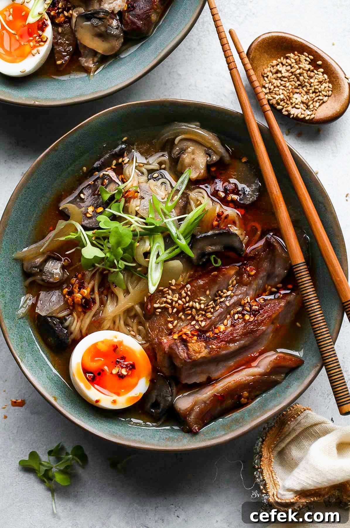 16. Slow Cooker Pork Ramen Bowls