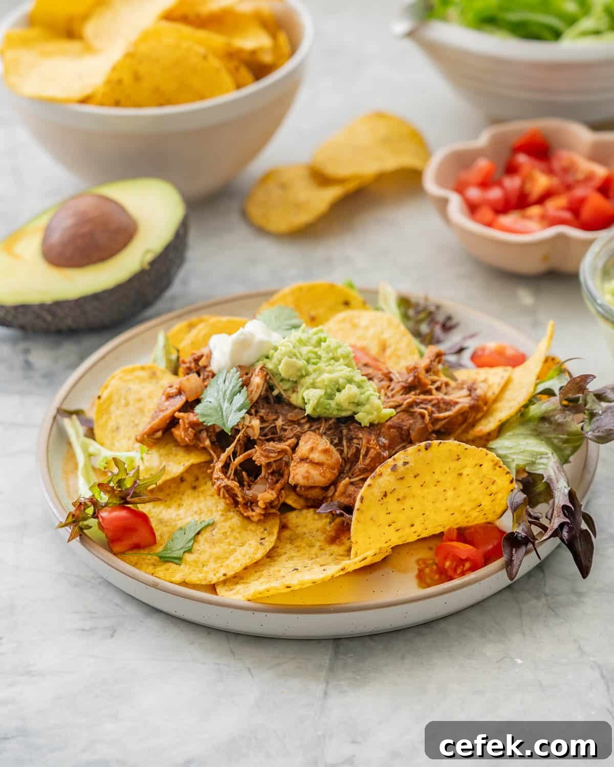 18. Crockpot Chicken Nachos