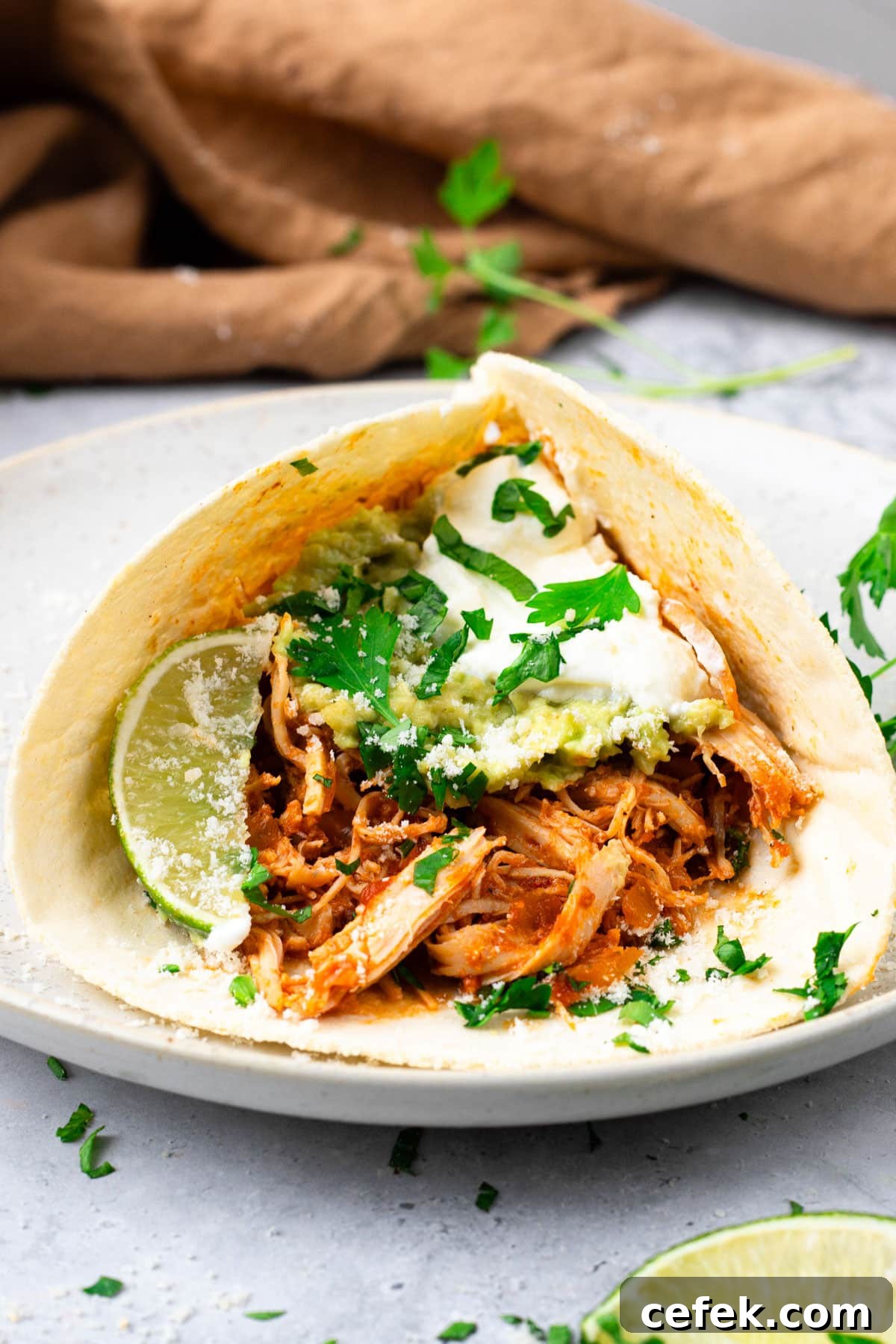 crockpot chicken tacos