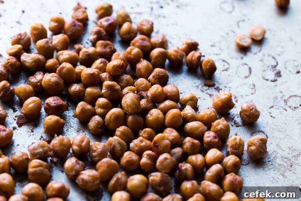 Salt and Vinegar Roasted Chickpeas