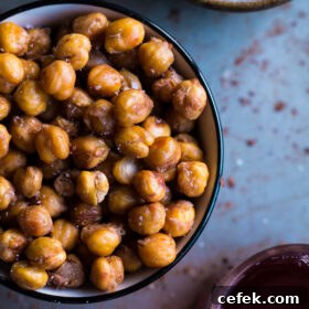 Salt and Vinegar Roasted Chickpeas
