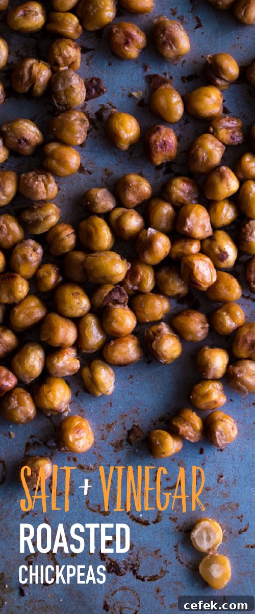 Salt and Vinegar Roasted Chickpeas