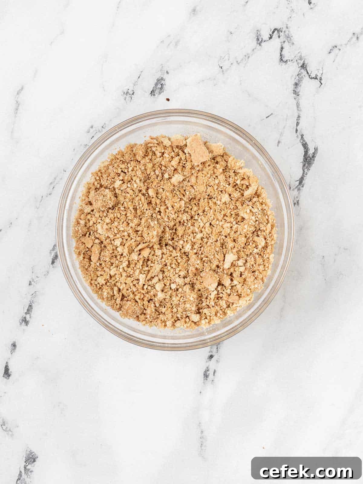 crushed graham crackers