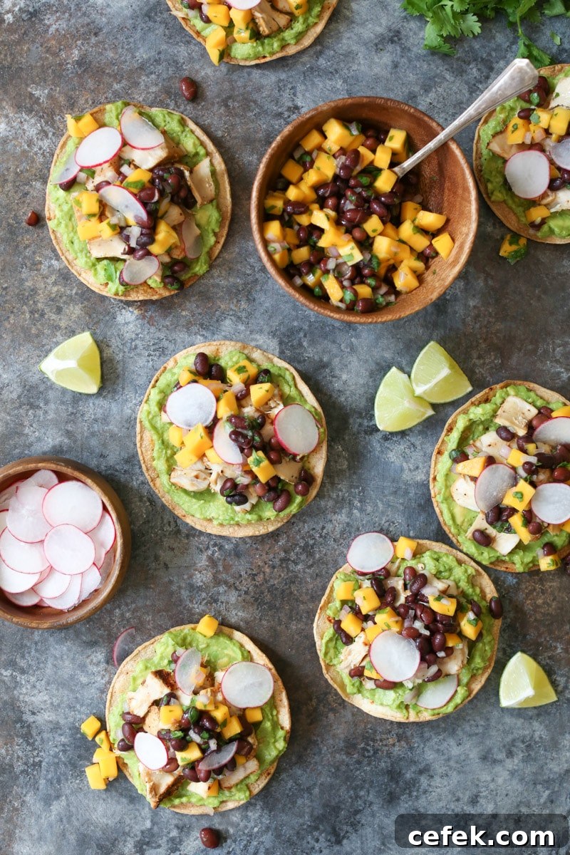 Grilled-Tuna-Tostadas-with-Black-Bean-Mango-Salsa-and-Avocado
