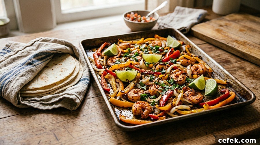 Sheet Pan Shrimp Fajitas (25 Minutes)