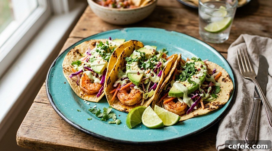 Shrimp Tacos with Slaw (20 Minutes)