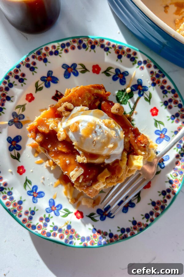Apple Caramel & Skyr Brioche Pudding