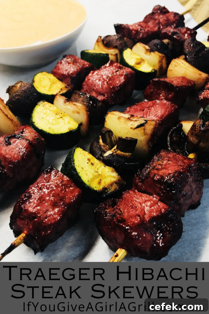 Traeger Hibachi Steak Skewers