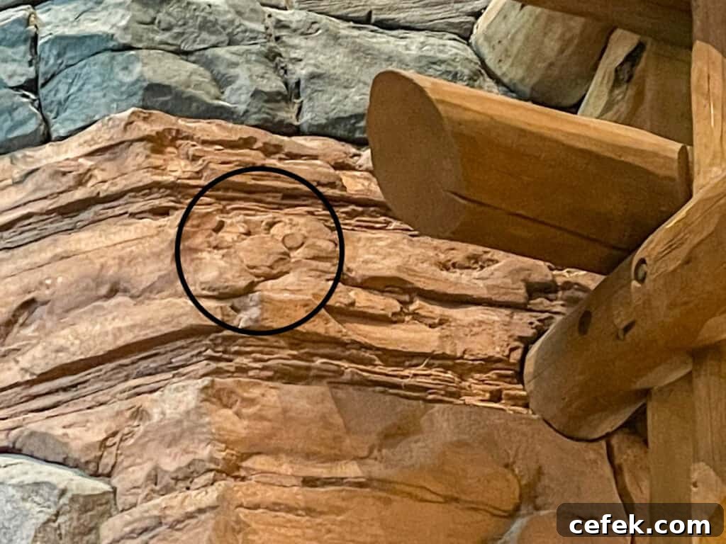 Wilderness Lodge Hidden Mickey number 1.