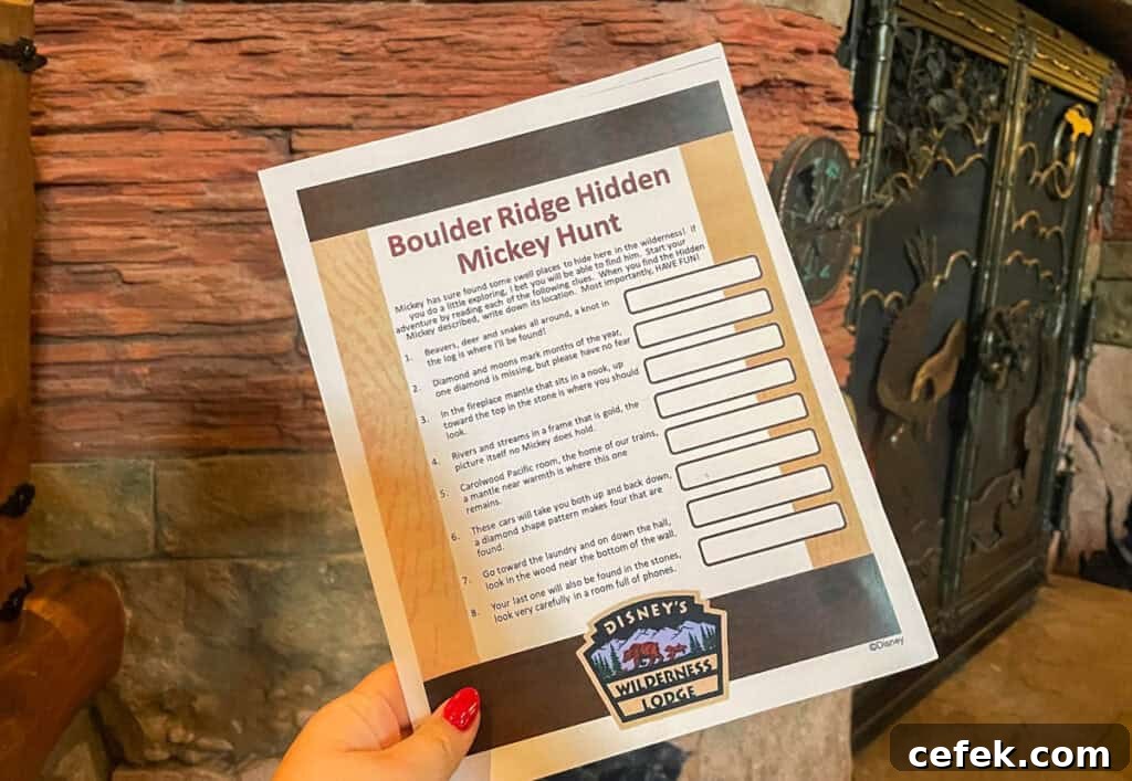 Boulder Ridge Hidden Mickey Hunt.