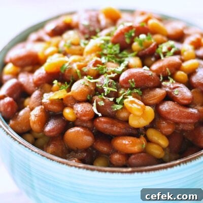Slow Cooker Honey BBQ Baked Beans