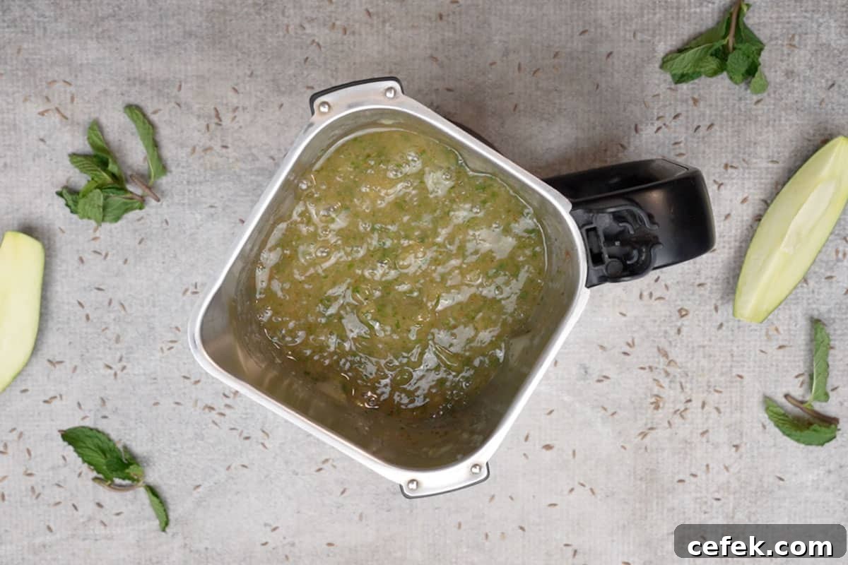 Smooth paste made.